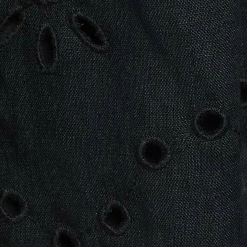 Black Rachel Parcell Eyelet Linen Skirt (NWT)